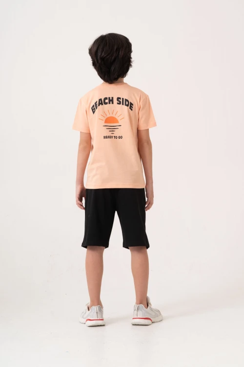 Beach Side Sırt Baskılı Erkek Çocuk Takım 50605