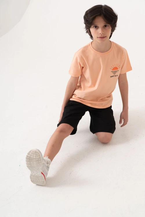 Beach Side Sırt Baskılı Erkek Çocuk Takım 50605