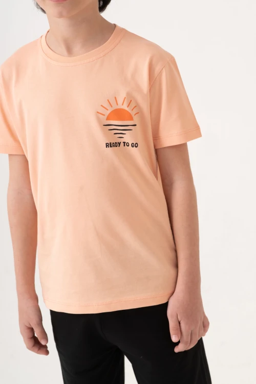 Beach Side Sırt Baskılı Erkek Çocuk Takım 50605