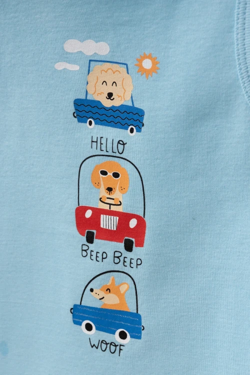 Beep  Baskılı 2li  Penye Tulum 1016