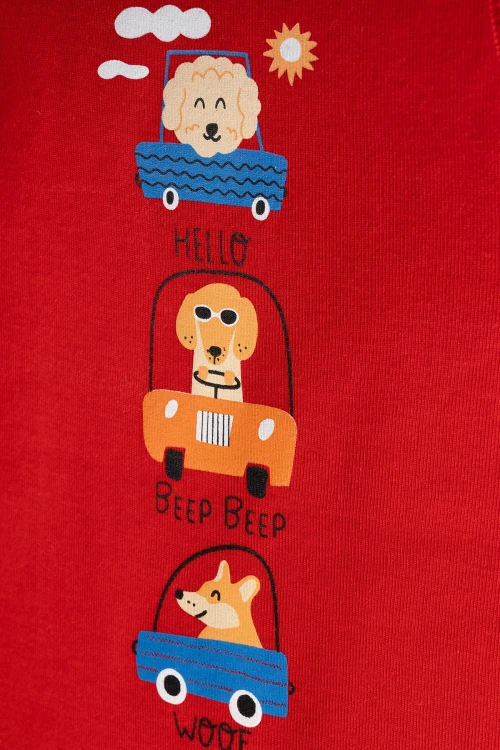 Beep  Baskılı 2li  Penye Tulum 1016