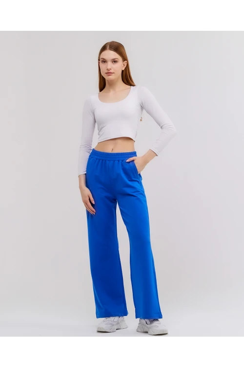 Beli Lastikli Bol Paça  Kadın Eşofman Altı N003