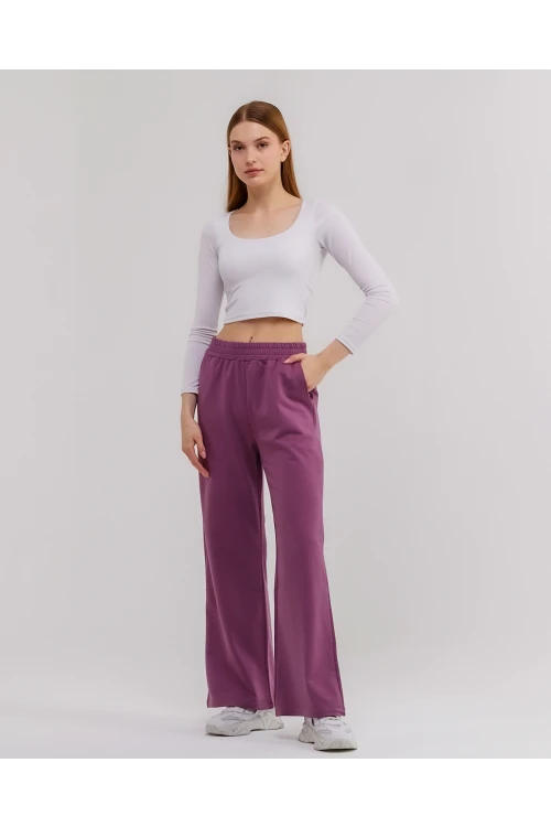 Beli Lastikli Bol Paça  Kadın Eşofman Altı N003