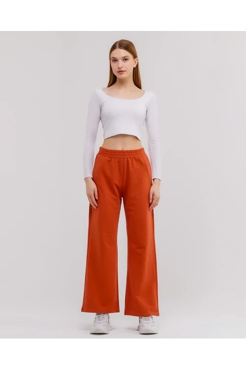 Beli Lastikli Bol Paça  Kadın Eşofman Altı N003