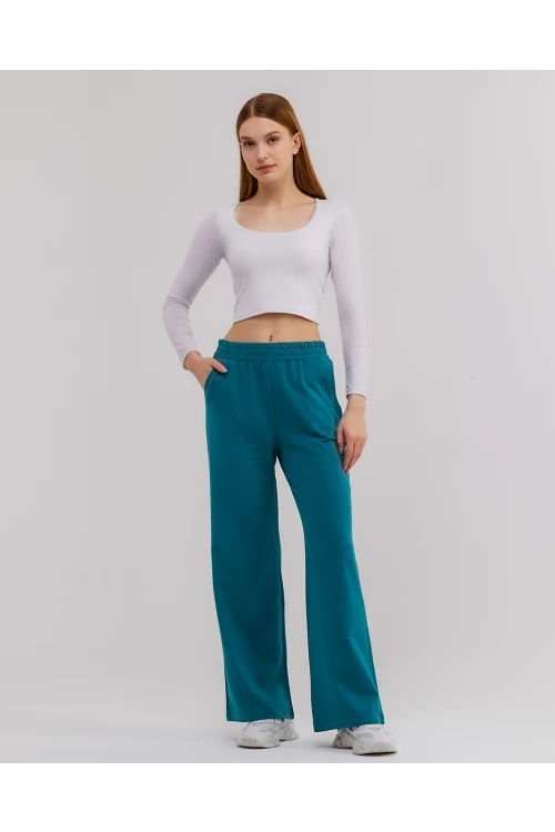 Beli Lastikli Bol Paça  Kadın Eşofman Altı N003