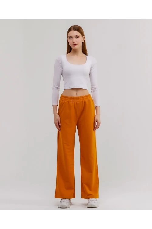 Beli Lastikli Bol Paça  Kadın Eşofman Altı N003