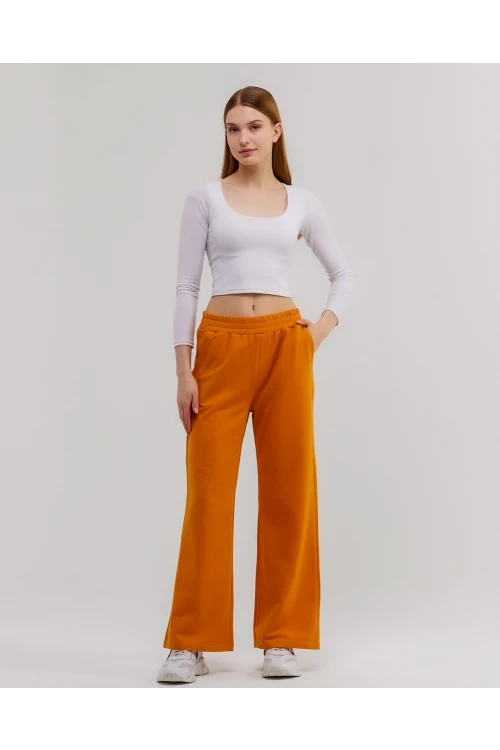 Beli Lastikli Bol Paça  Kadın Eşofman Altı N003