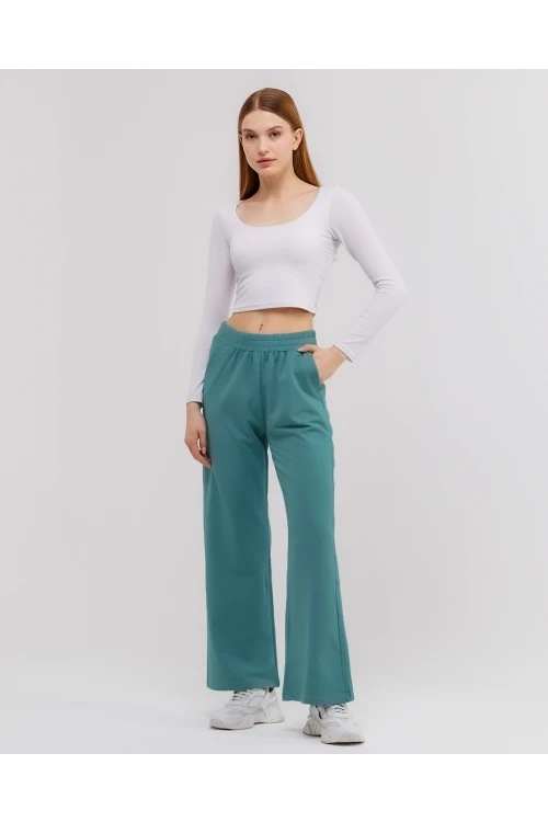 Beli Lastikli Bol Paça  Kadın Eşofman Altı N003