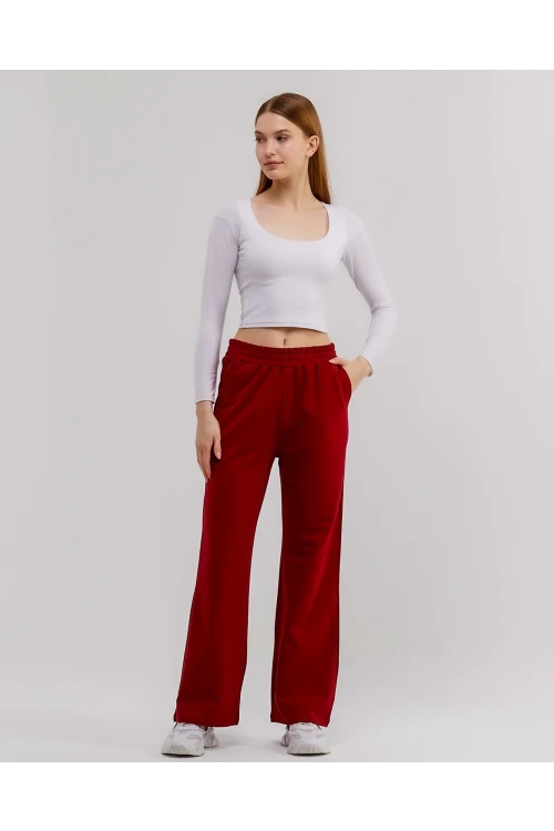 Beli Lastikli Bol Paça  Kadın Eşofman Altı N003