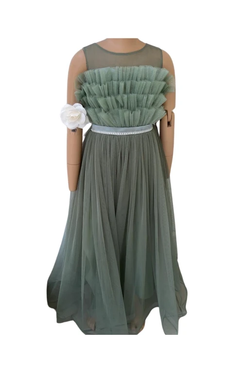 Beli Taşlı Püsküllü Abiye 2307