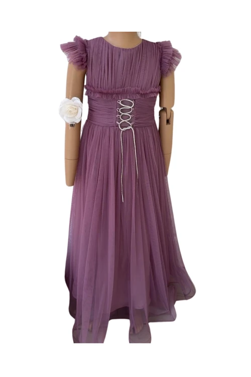 Beli Taşlı Püsküllü Abiye 3005