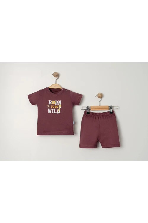 Born To Be Baskılı Erkek Bebek Takım 2020