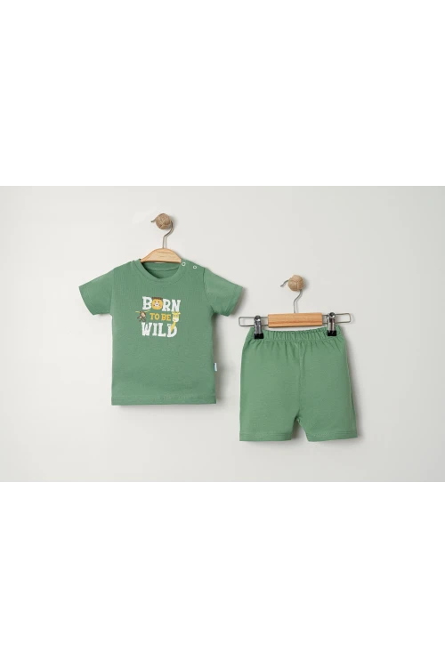 Born To Be Baskılı Erkek Bebek Takım 2020