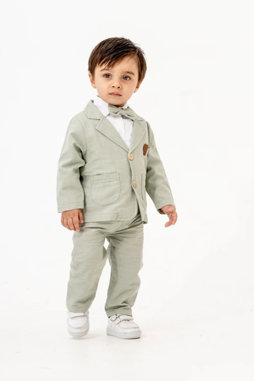 Ceketli Papyonlu Müslin Takım 6608