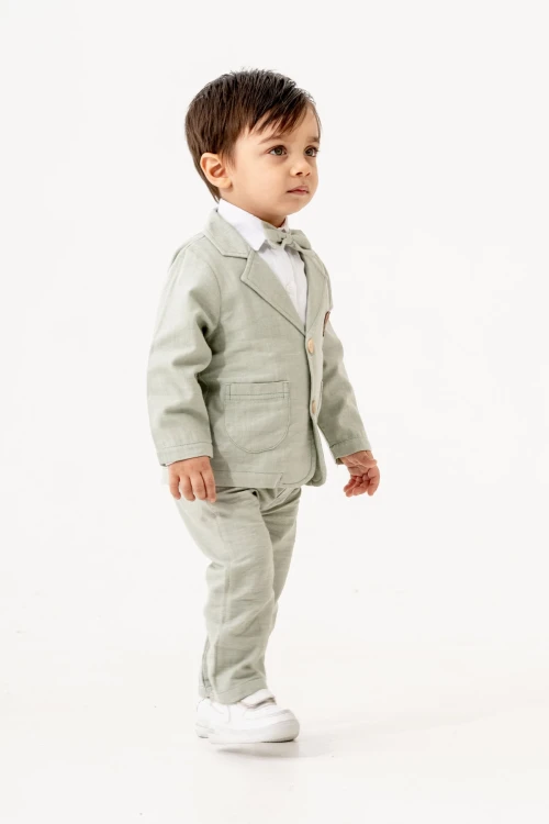 Ceketli Papyonlu Müslin Takım 6608