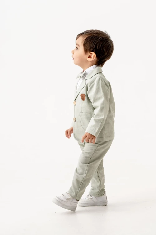 Ceketli Papyonlu Müslin Takım 6608