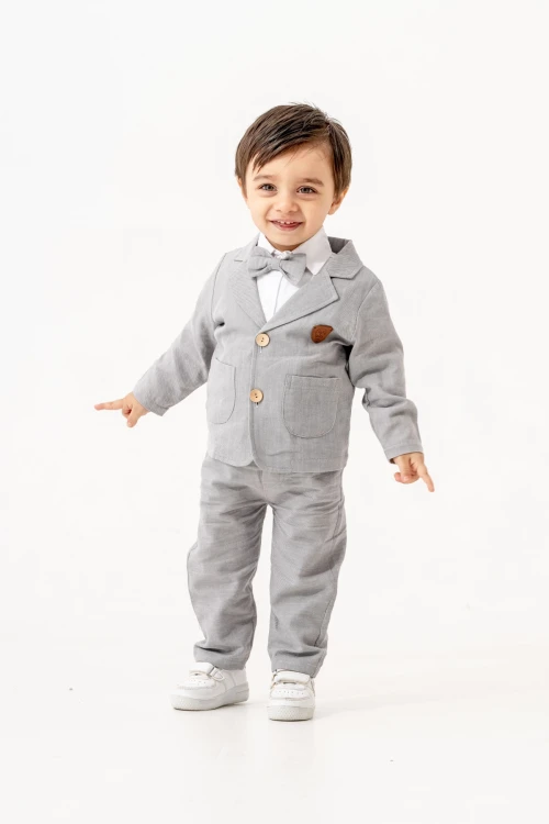 Ceketli Papyonlu Müslin Takım 6608