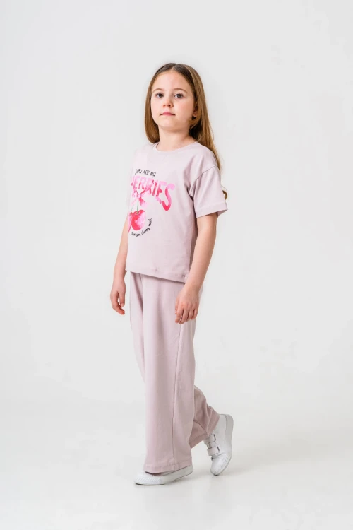 Cherries Baskılı Kız Çocuk Takım 035