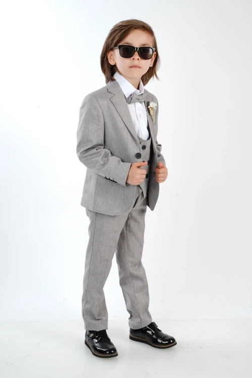 Çiçekli Ceketli Takım Elbise 4113