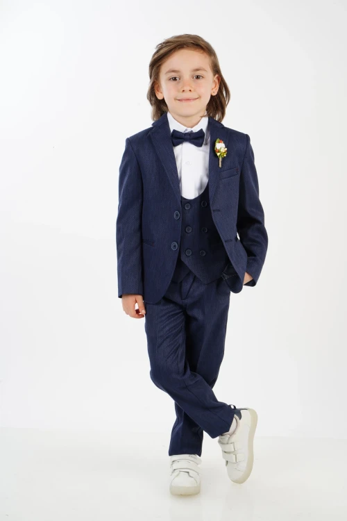 Çiçekli Ceketli Takım Elbise 4113