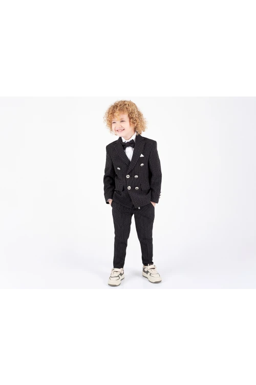 Çizgili Ceketli Takım Elbise 5696