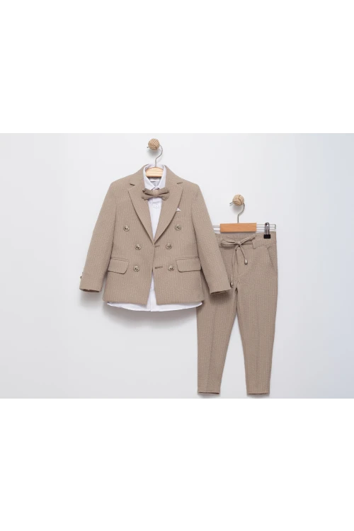 Çizgili Ceketli Takım Elbise 5696