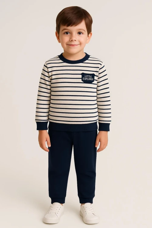 Çizgili Erkek Bebek Takım 20108