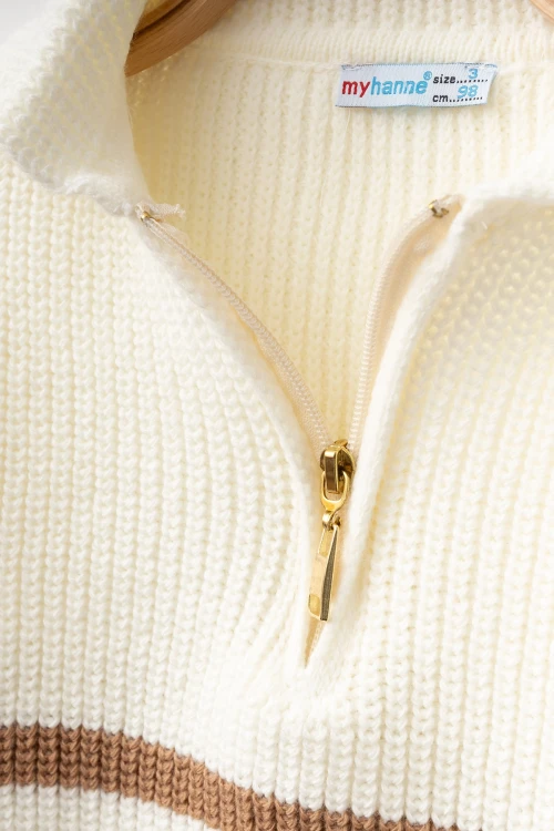 Çizgili Triko Kazak 4099