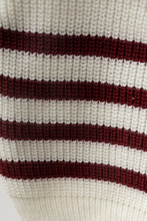 Çizgili Triko Kazak 4099