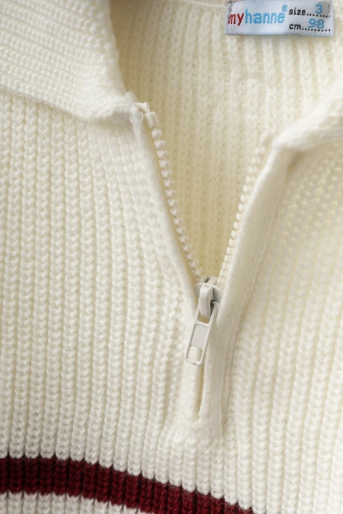 Çizgili Triko Kazak 4099