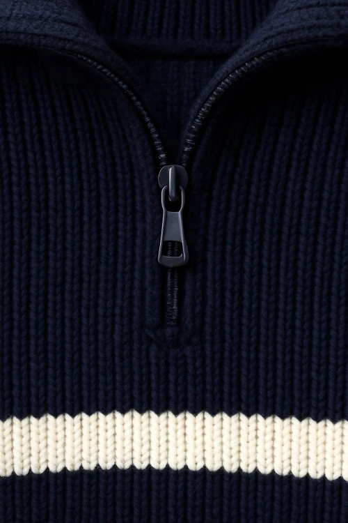 Çizgili Triko Kazak 4099