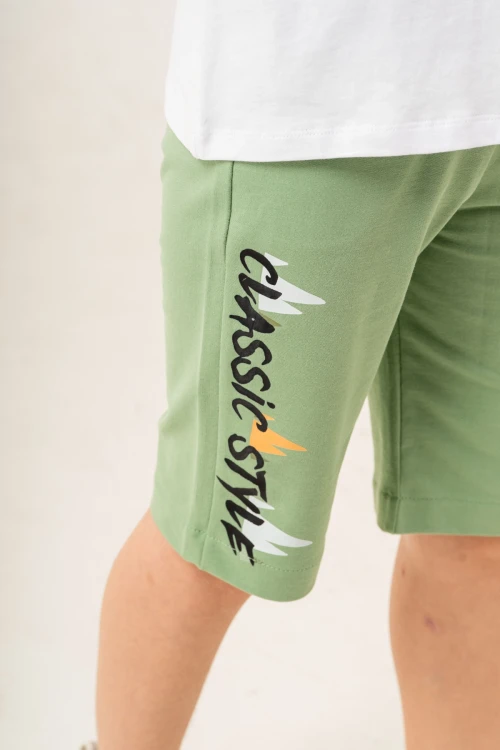 Classic Style Baskılı Kaprili Erkek Çocuk Takım 12257