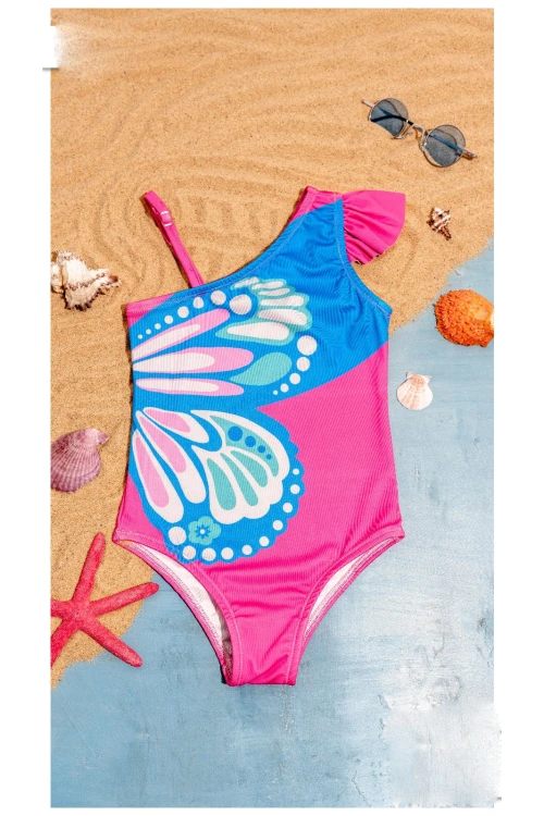 Deniz Kabuğu Baskılı Kız Çocuk Mayo 3301