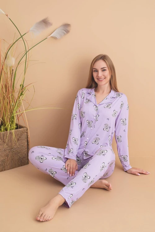 Desenli Kadın Pijama Takımı 1350