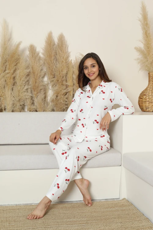 Desenli Kadın Pijama Takımı 14104