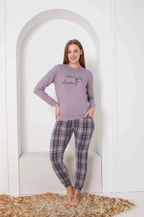 Desenli Kadın Pijama Takımı 2094