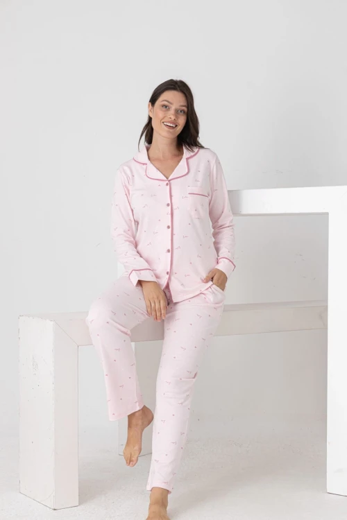 Desenli Kadın Pijama Takımı 2200