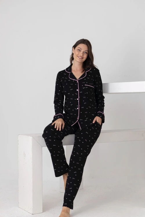 Desenli Kadın Pijama Takımı 2200