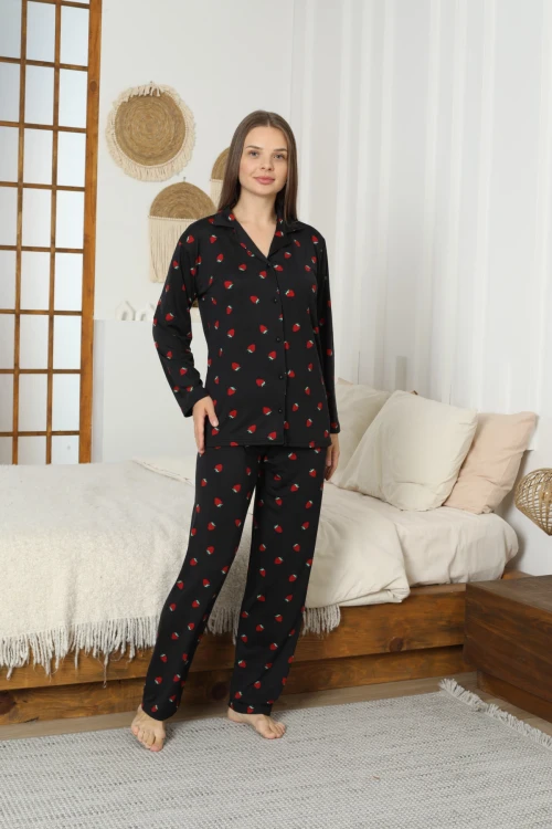 Desenli Kadın Pijama Takımı 3308