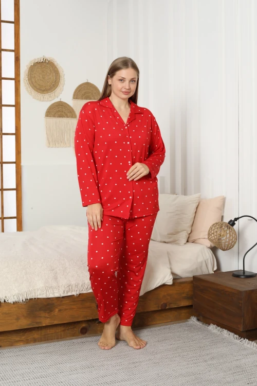 Desenli Kadın Pijama Takımı 3397
