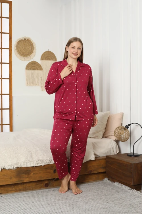 Desenli Kadın Pijama Takımı 3397