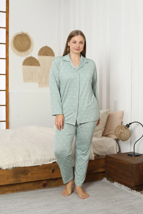 Desenli Kadın Pijama Takımı 3397