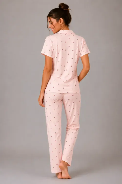 Desenli Kadın Pijama Takımı 9930