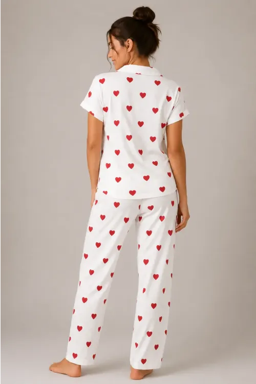 Desenli Kadın Pijama Takımı 9930