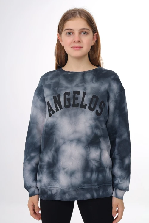 Desenli Kalın Kız Çocuk Sweat 296