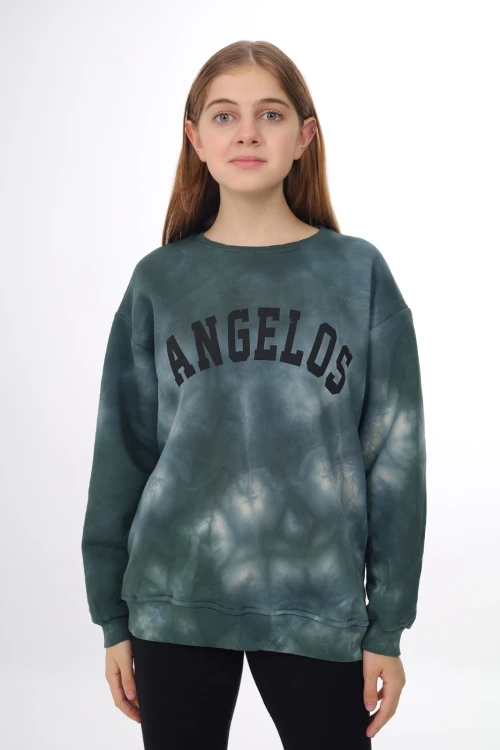 Desenli Kalın Kız Çocuk Sweat 296