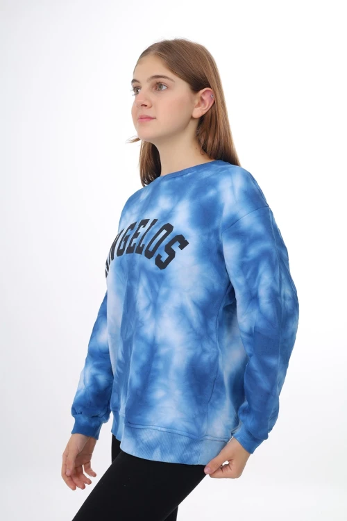 Desenli Kalın Kız Çocuk Sweat 296