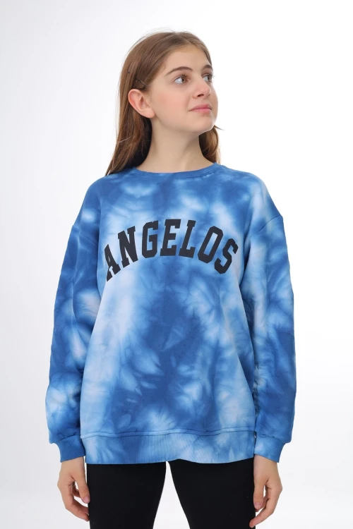 Desenli Kalın Kız Çocuk Sweat 296