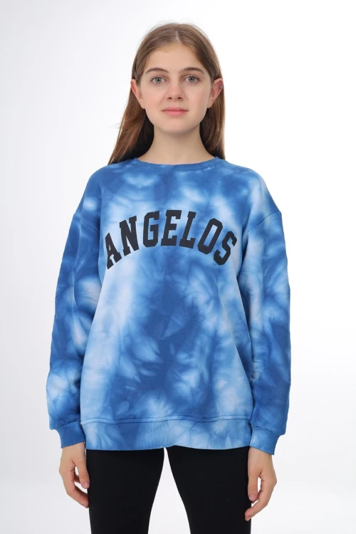 Desenli Kalın Kız Çocuk Sweat 296