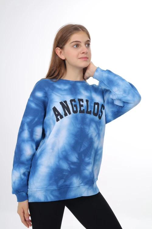 Desenli Kalın Kız Çocuk Sweat 296